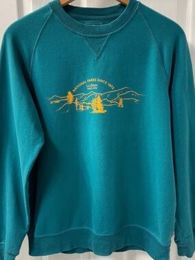 L.L. Bean National Parks Since 1872 Crew Neck Sweatshirt Size Medium Fitted